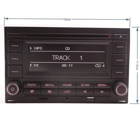 Autoradio RCN210 Bluetooth CD MP3 USB Pour VW Golf 4 MK4 Polo Passat B5