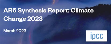 IPCC AR6 Synthesis Report Reflections And What Next For National