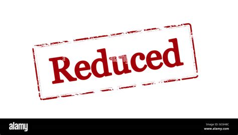 Rubber stamp with word reduced inside, vector illustration Stock Photo ...