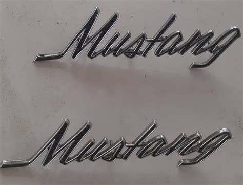 Emblema Letras Mustang 1969 Originales Par MercadoLibre