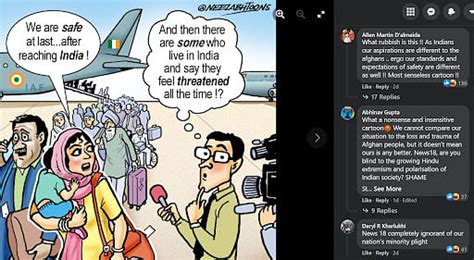 News18 uses Afghanistan crisis to share cartoon mocking those who feel ...