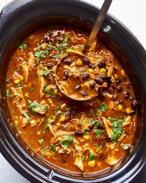 Slow Cooker Chicken Enchilada Soup Kitchn