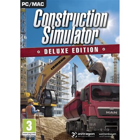 Construction Simulator Deluxe Edition Jeu PC 9 DLC Cdiscount Jeux vidéo