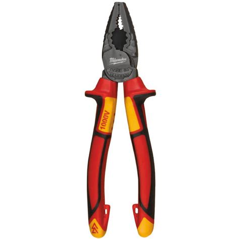 ბრტყელტუჩა MILWAUKEE VDE COMBINATION PLIER 165 MM BRTYELTUCHA