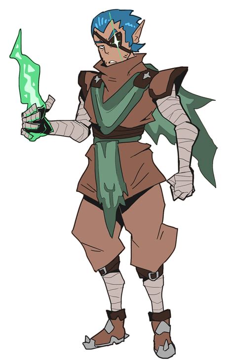 [art] Half Elf Celestial Patron Warlock R Dnd