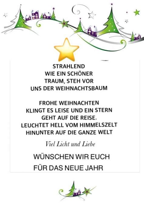 Weihnacht W Nsch Karte In Weihnachten Gedichte Spr Che