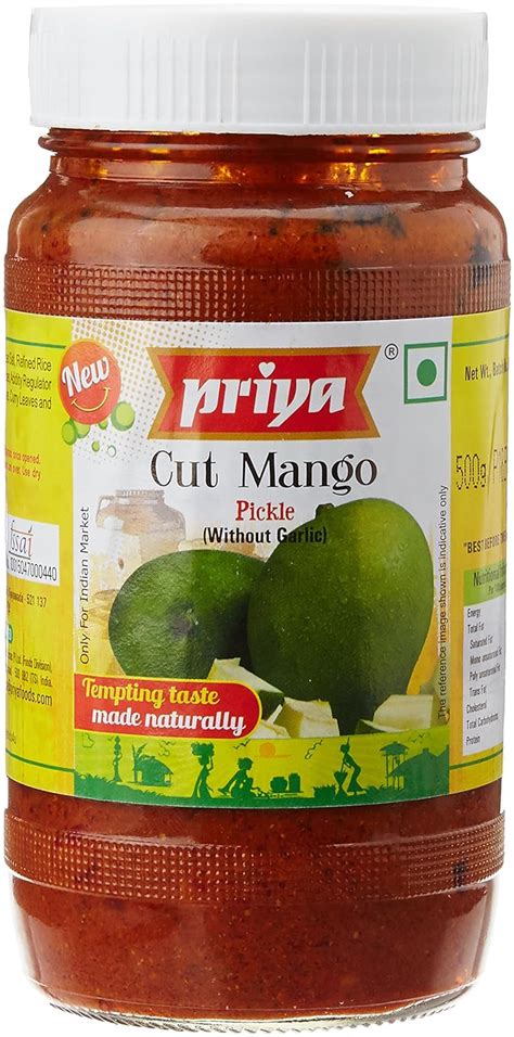 Priya Cut Mango Pickle Without Garlic G Authentic Telugu Style