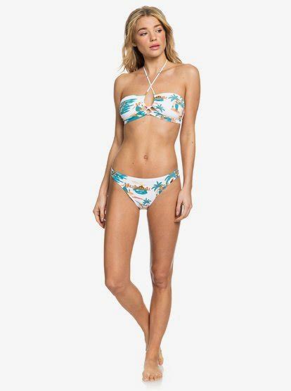 Printed Beach Classics Haut De Bikini Bandeau Pour Femme Roxy