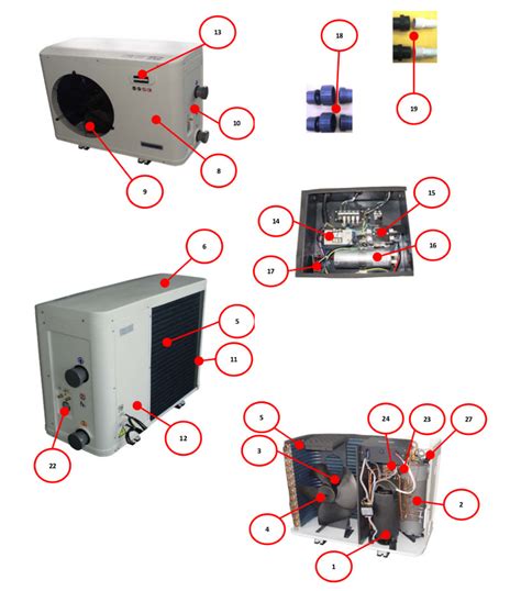 Pieces Detachees Rechauffeur Et Pompe A Chaleur De Piscine Astralpool