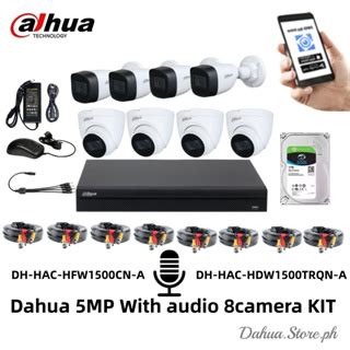 Dahua 5mp CCTV Kit 3K HD 5MP Camera Set DVR Complete CCTV Package HDCVI