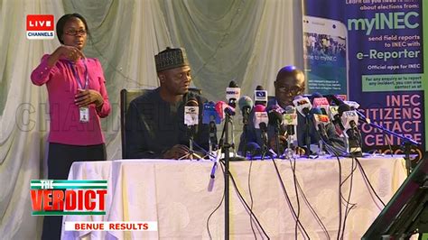 2019 Presidential Election INEC Announces Benue Results The Verdict