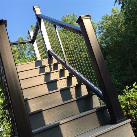 Trex Transcend Gravel Path Decking And Posts Fiberon Top Bottom Rail