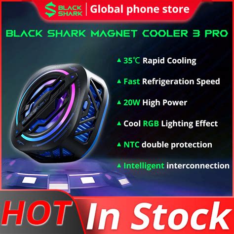 Black Shark Magnet FunCooler 3 Pro Cooler With RGB Light Fast Cooling