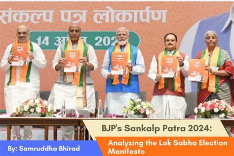 BJPs Sankalp Patra 2024 Analyzing The Lok Sabha Election Manifesto