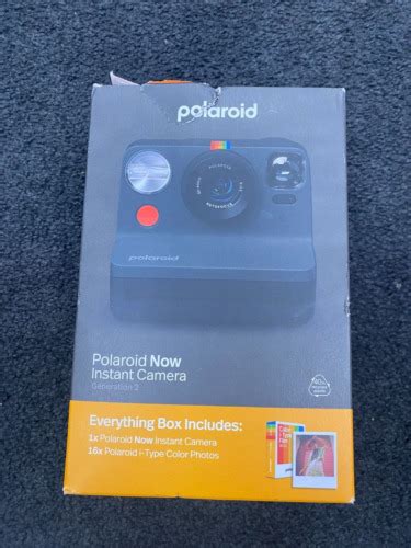 Polaroid Now Instant Film Camera Bundle Generation 2 Black 006248