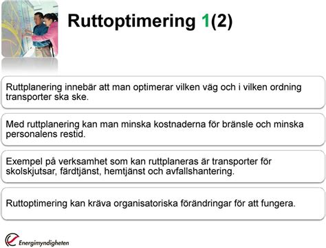 Energieffektivisering Av Transporter F R Kommuner Och Landsting Pdf