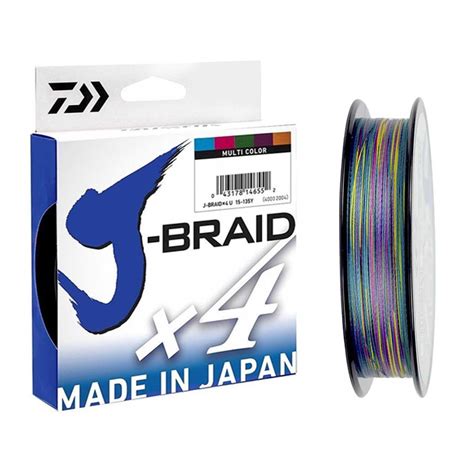 Linha Multifilamento Daiwa J Braid X4 300m Multicolor