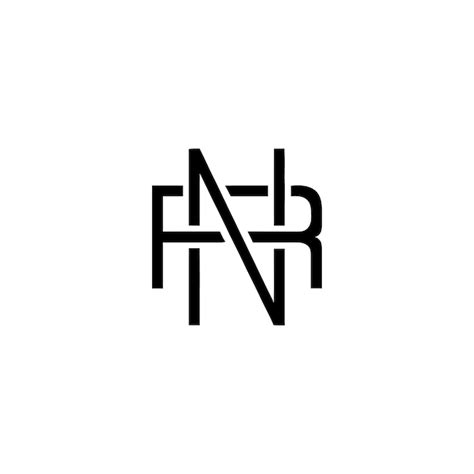 Premium Vector Nr Logo