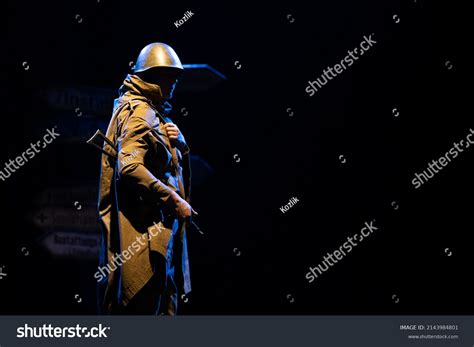 Male Actor Military Uniforms Russian Soviet Stock Photo 2143984801