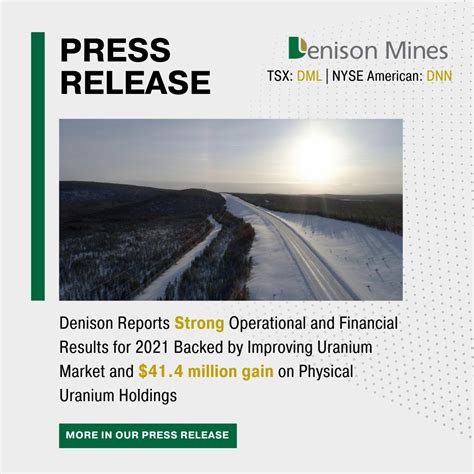 denison mines corp  linkedin denison  reported strong