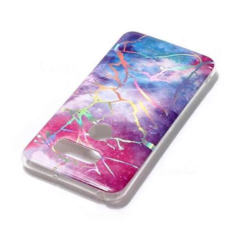 Dream Sky Marble Pattern Bright Color Laser Soft TPU Case For LG V35