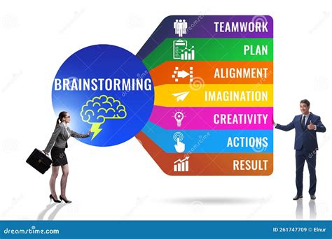 Brainstorming Concept As A Solution Tool Stock Image Image Of