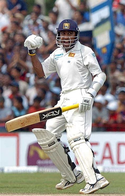 Mahela Jayawardene Pumps The Air After Reaching His Double Century