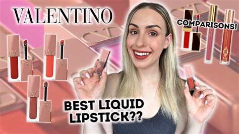 Valentino Beauty Liquirosso Liquid Lipstick Blushreview Swatches