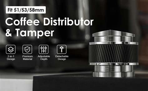 Amazon Pusee Mm Coffee Distributor Tamper Dual Head Adjustable