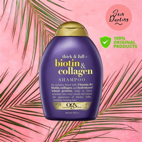 Jual Ogx Biotin And Collagen Shampoo 385ml Shopee Indonesia