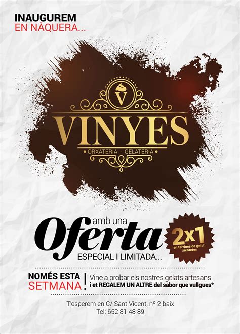 Diseño Y Creatividad Flyer InauguraciÓn Orxateria Vinyes Disenos De Unas Diseños De Uñas