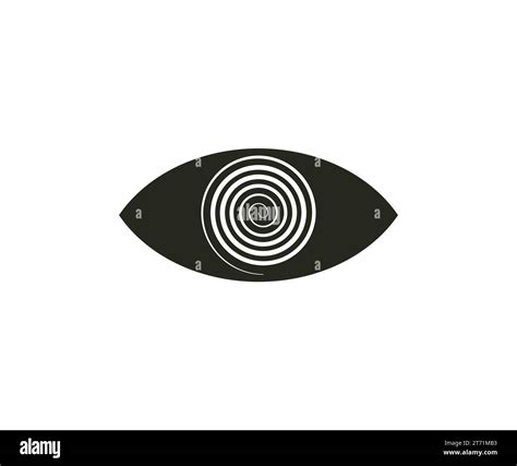 Hypnosis Eye Spiral Icon Vector Illustration Stock Vector Image And Art Alamy