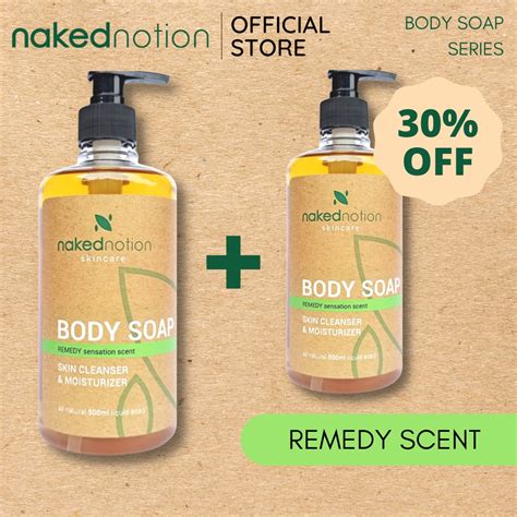 Jual Naked Notion Remedy Bundling Natural Body Soap Sabun Mandi Cair