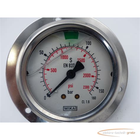 Wika Cl Glyzerin Manometer Bar Psi En