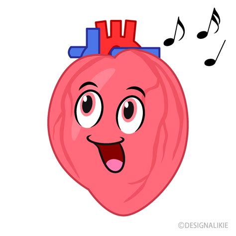 Singing Heart Cartoon Free Png Imageillustoon