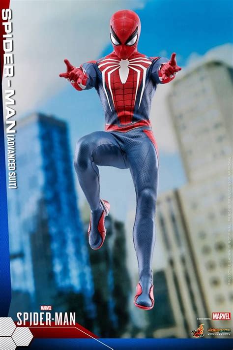 Hot Toys 1 6th Scale Spider Man Advanced Suit Marvels Spider Man Spiderman Marvel