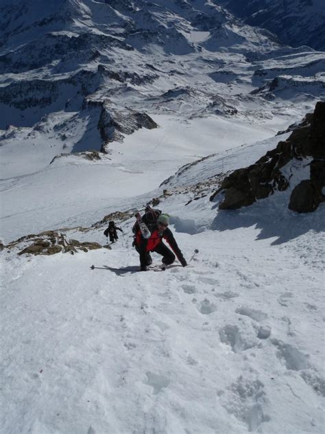 Vincent Piramide Parete SE Sci Alpinismo Pellata A Gressoney La