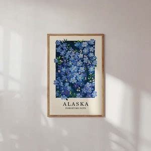 Digital DOWNLOAD Alaska State Flower Wall Art Flowers Wall Art Vintage ...