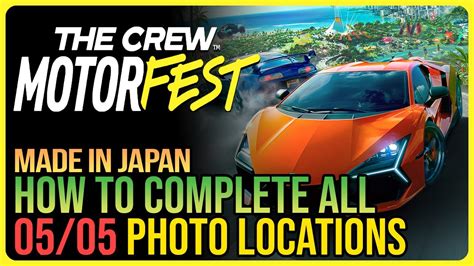 All Made In Japan Photo Ops The Crew Motorfest Youtube