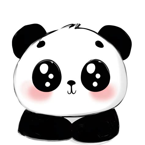 Beautiful Cute Panda Kawaii Chibi Graphic · Creative Fabrica