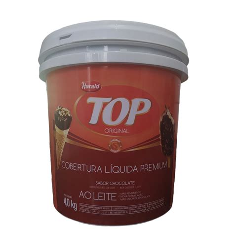 Balde Cobertura Liquida Premium 4kg TOP Harald Ao Leite Shopee Brasil