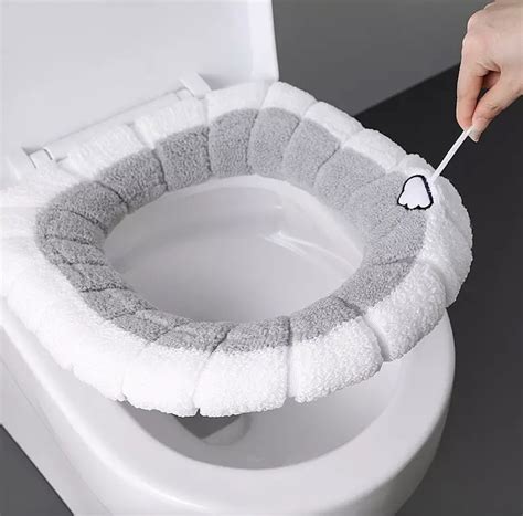 Universal Toilet Seat Cushion / Washable Fluffy Toilet Seat - Etsy