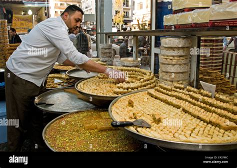 Damascus Syria Bakery Baklava Sweet Pastry Bazaar Souk Souq Center