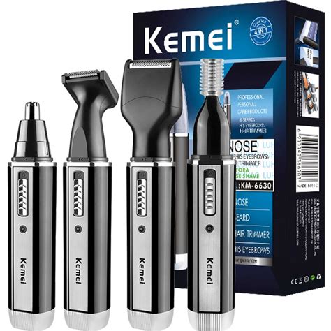 Kemei Km Em Orelha De Nariz El Trica Trimmer Rechargeable