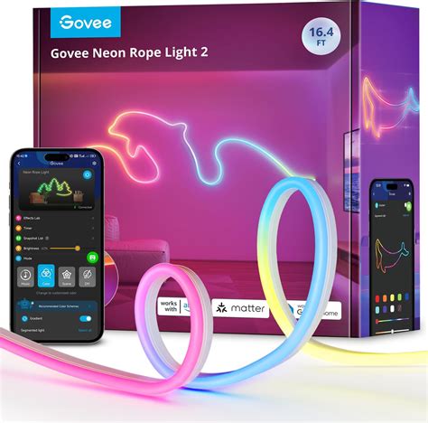 Govee Neon LED Strip 10m RGBIC Streifen Mit App Steuerung Musik Sync