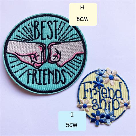 Cute Funny Iron on Patches Happiness Love Friendship - Etsy UK