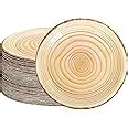 Amazon Whaline Pcs Inch Wood Grain Disposable Paper Plates