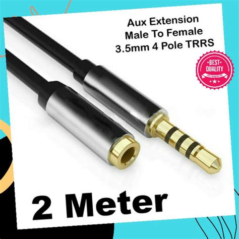 Jual Kabel Extension Kabel Perpanjangan Aux 2 Meter Audio Jack 3 5mm