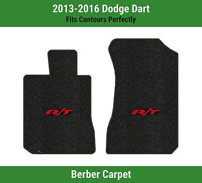 Lloyd Berber Front Row Carpet Mats For 13 16 Dodge Dart W Red On Black