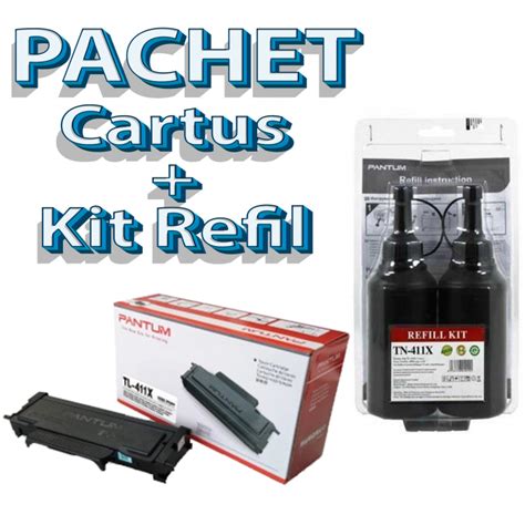 Pachet Cartus Tl X Kit Refil Tn X Pentru Tl X